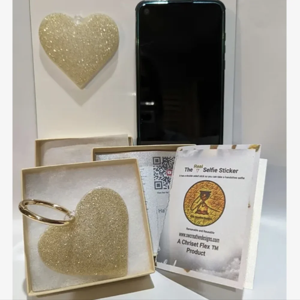Large Heart Selfie Sticker